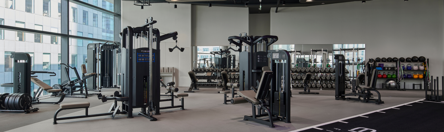 gym weights and machines