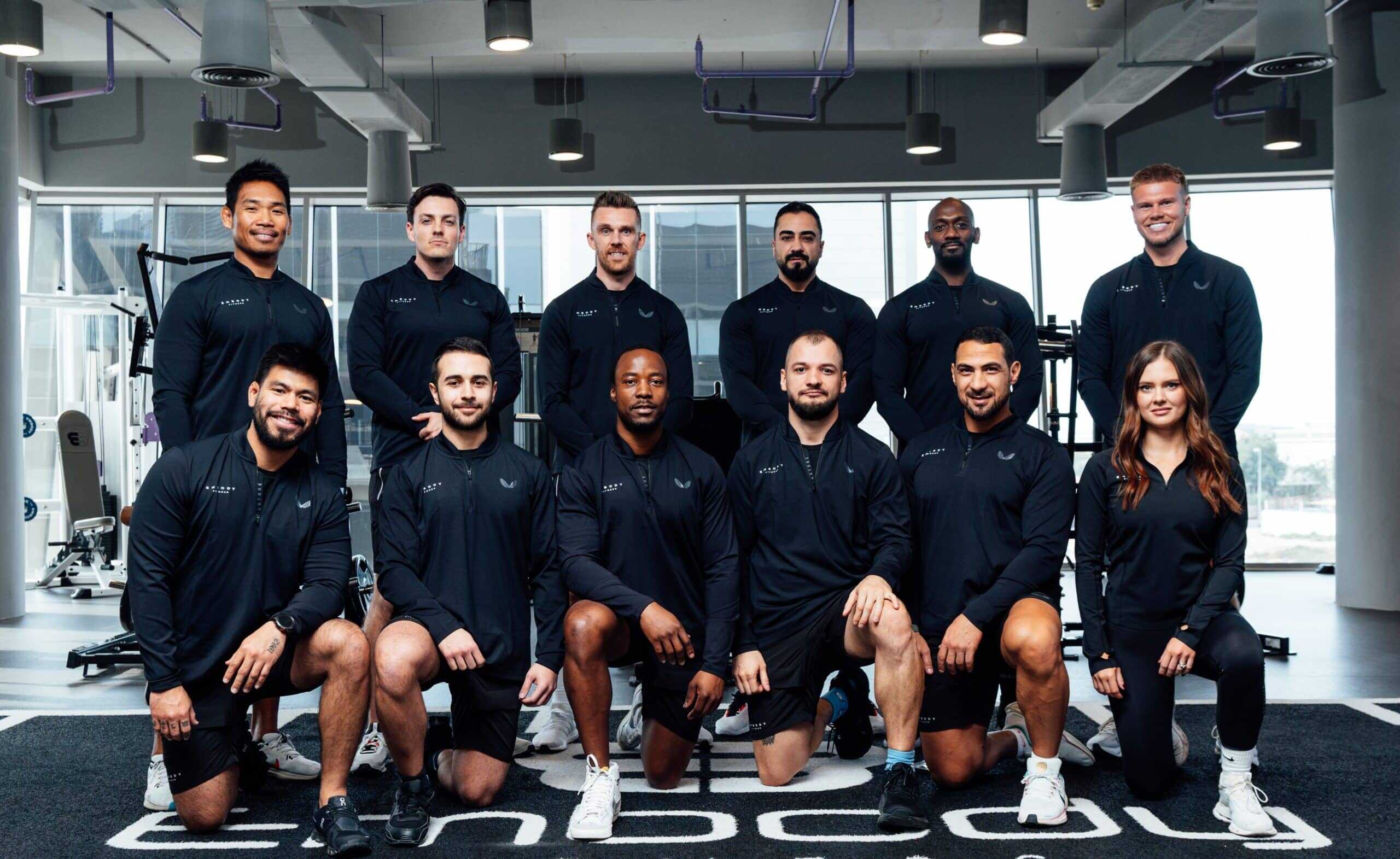 Group photo of Embody personal trainers male and female